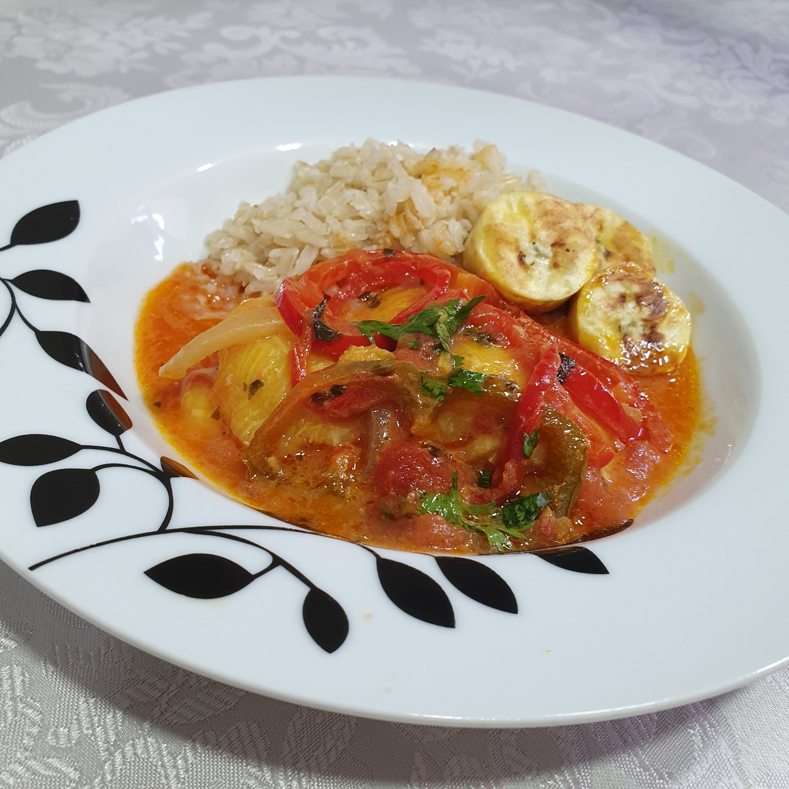 Moqueca De Banana Da Terra Com Arroz Integral – Delícias Da Martinha